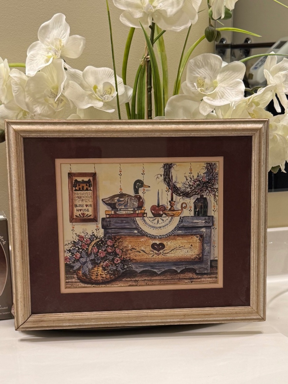 Wall art, cottagecore style, duck,